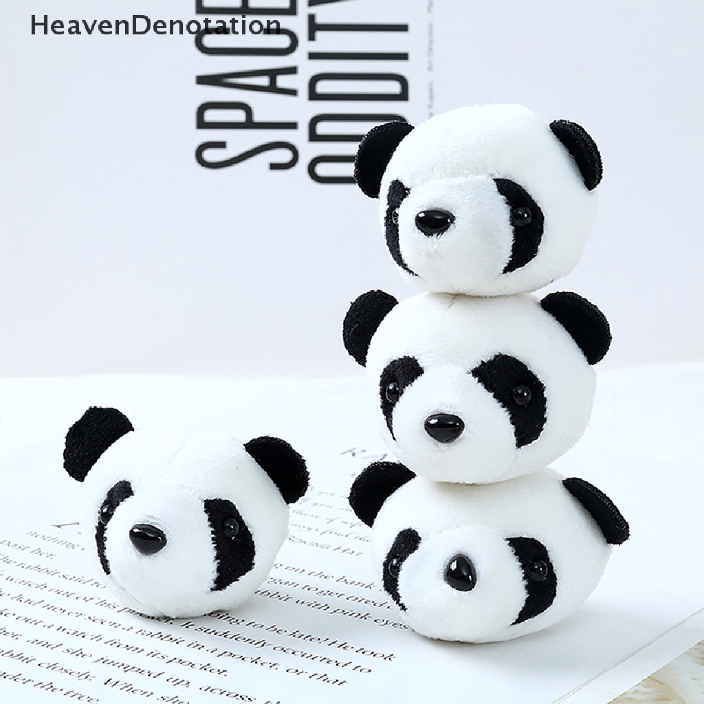 [HeavenDenotation] Panda Bros Boneka Beruang Hewan Kartun Pin Berbulu Mewah Lucu Bros Pin HDV