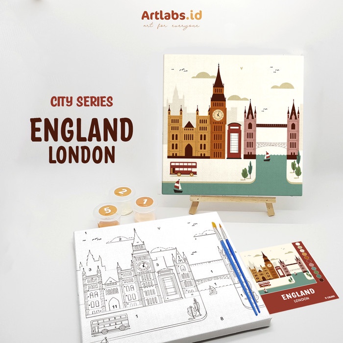 

DISKON SHOPEE/ London - Paint By Number 11 Color [City Series] | Painting Kit