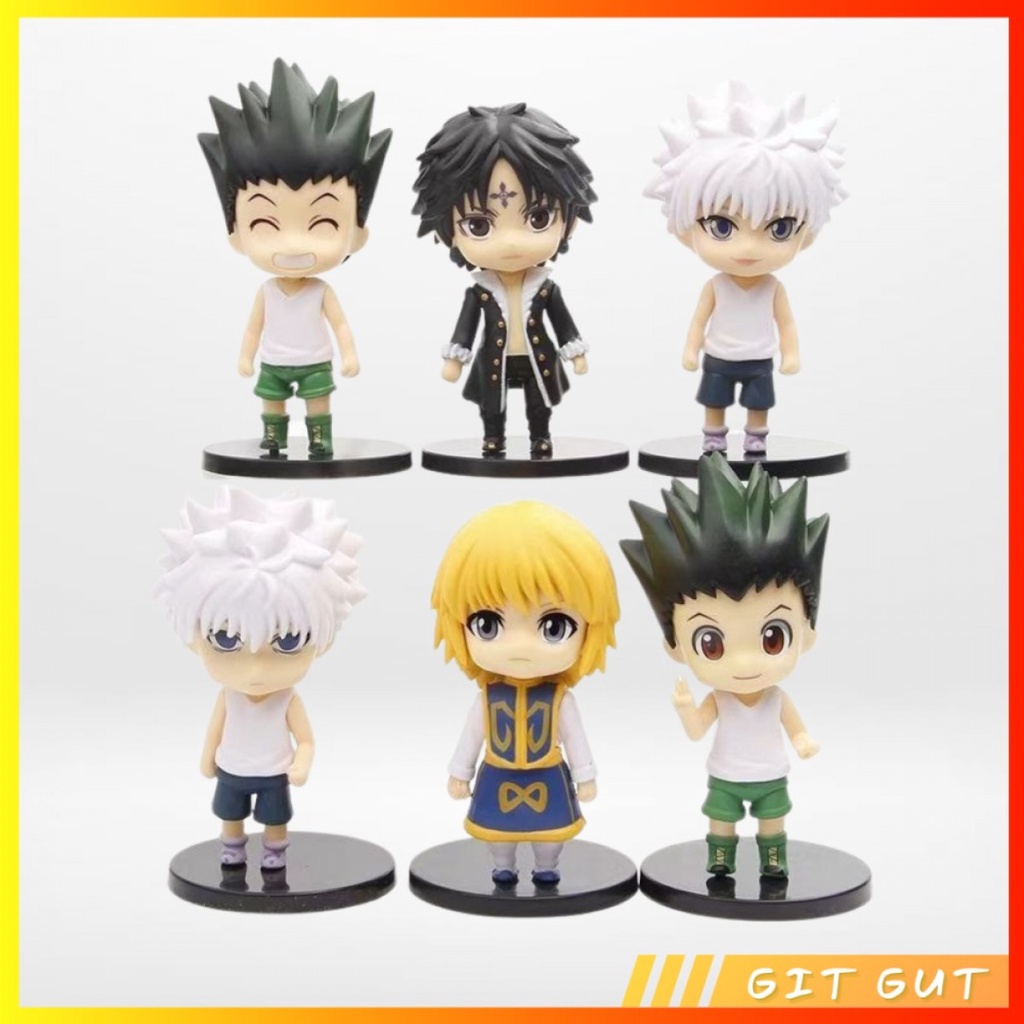 Action Figure Pajangan Mainan 6 Pcs Hunter X Hunter Gon Killua