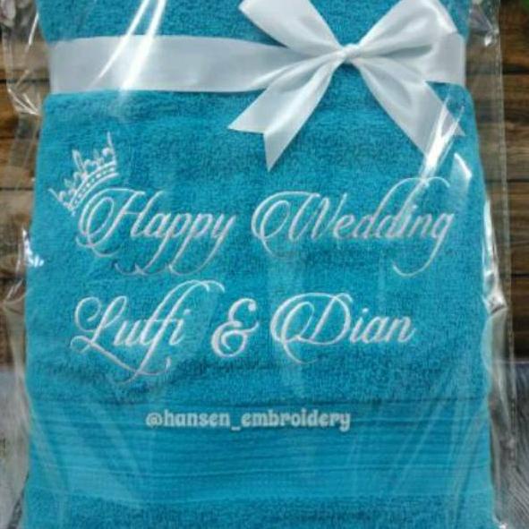 ♧ HANDUK  BORDIR SATUAN ➮