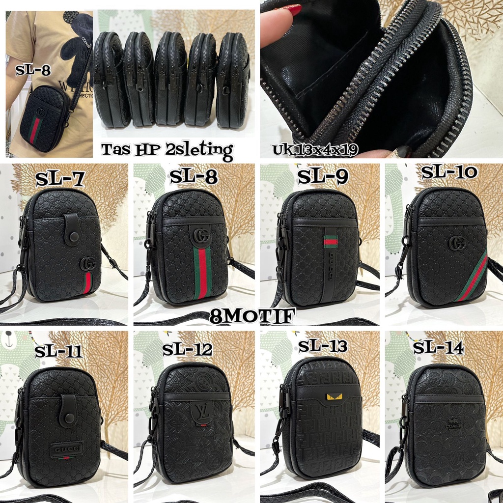 TAS HP 2 SLETING IMPORT / TAS SELEMPANG WANITA KUALITAS PREMIUM