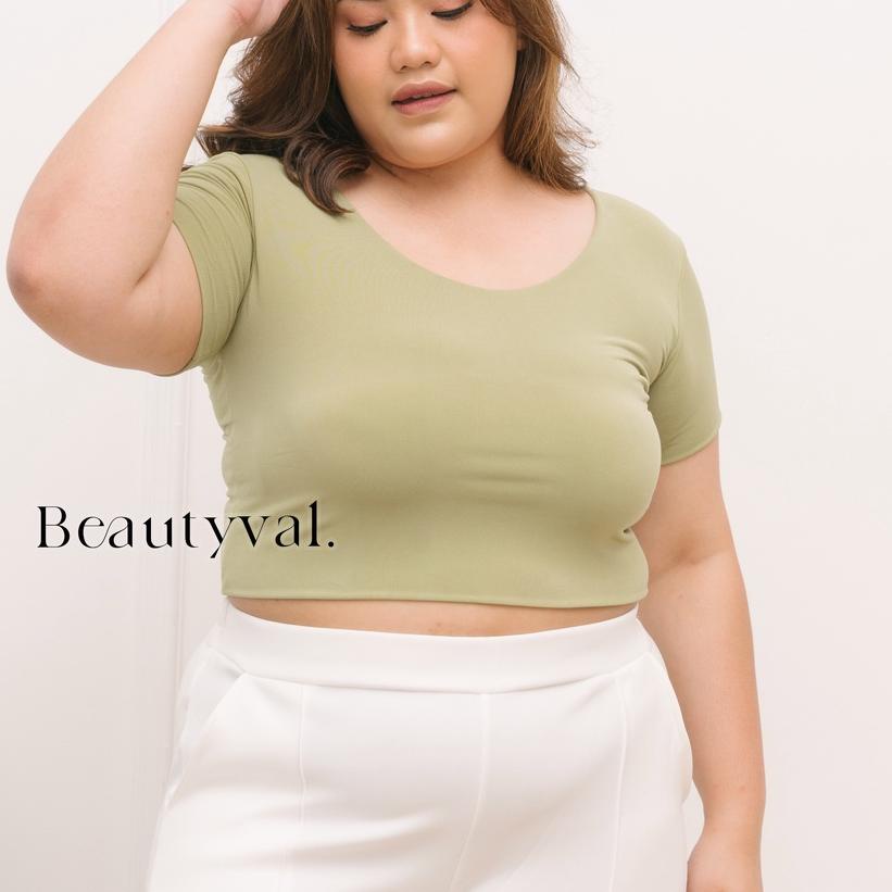 ✾ SQUARE CROP TOP TEE BIG SIZE KAOS CROP CROPTOP JUMBO ✦