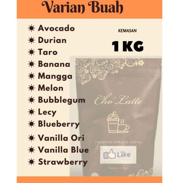 

D39 Bubuk Minuman Cholatte Powder Varian Buah 1KG TOP PRODUCT キ