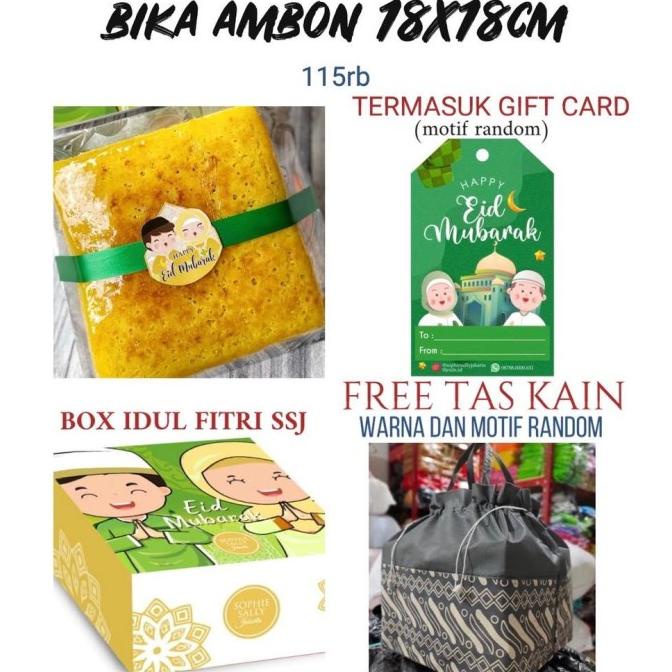 

BIKA AMBON 18X18CM HAMPERS IDUL FITRI / LEBARAN EDITION TERBAIK TH5464TY