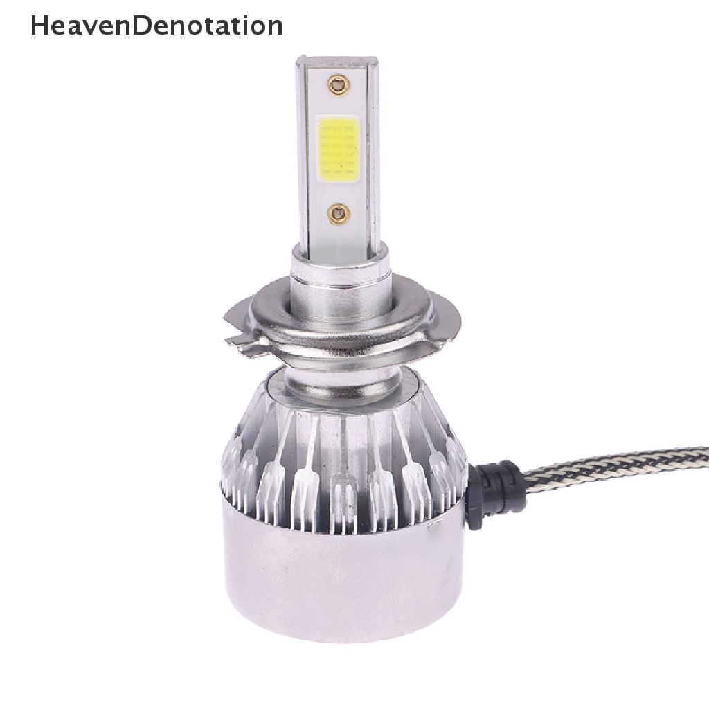 [HeavenDenotation] 2pcs LED Headlight Bulbs Lampu Mobil LED 6000K 36W 12V 3800LM Headlamps Otomatis HDV