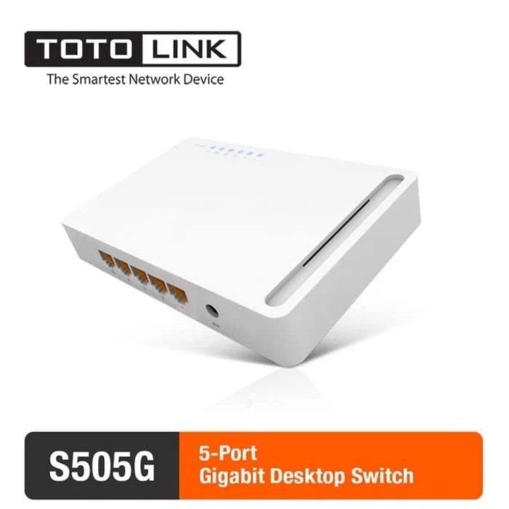 TOTOLINK S505 GIGABIT SWITCH HUB 5 PORT 100/1000 MBPS