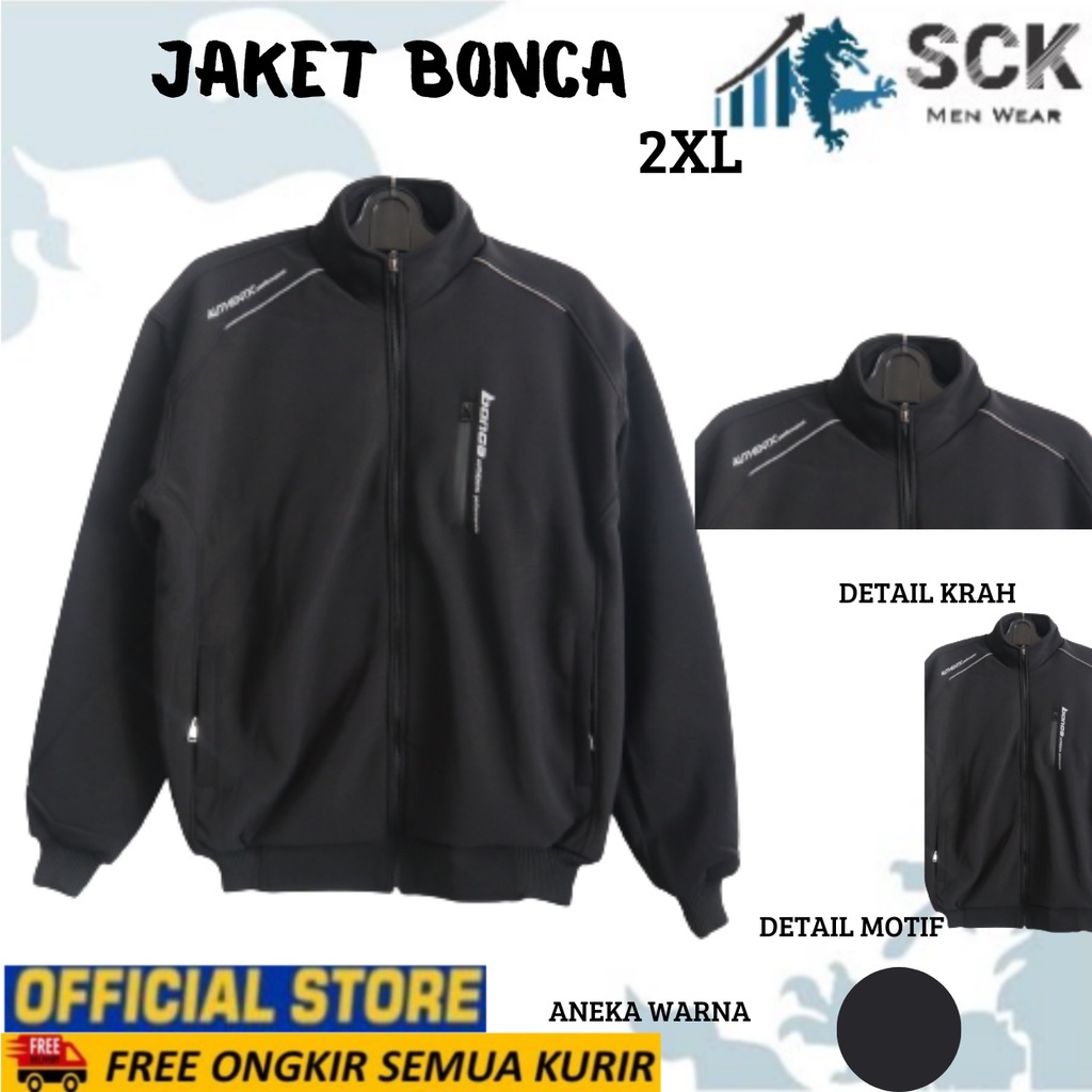 Jaket BONCA Racing Anti Air JUMBO (2XL) / JAKET PRIA PARASUT Motor / Perlengkapan Otomotif - sckmenwear GROSIR