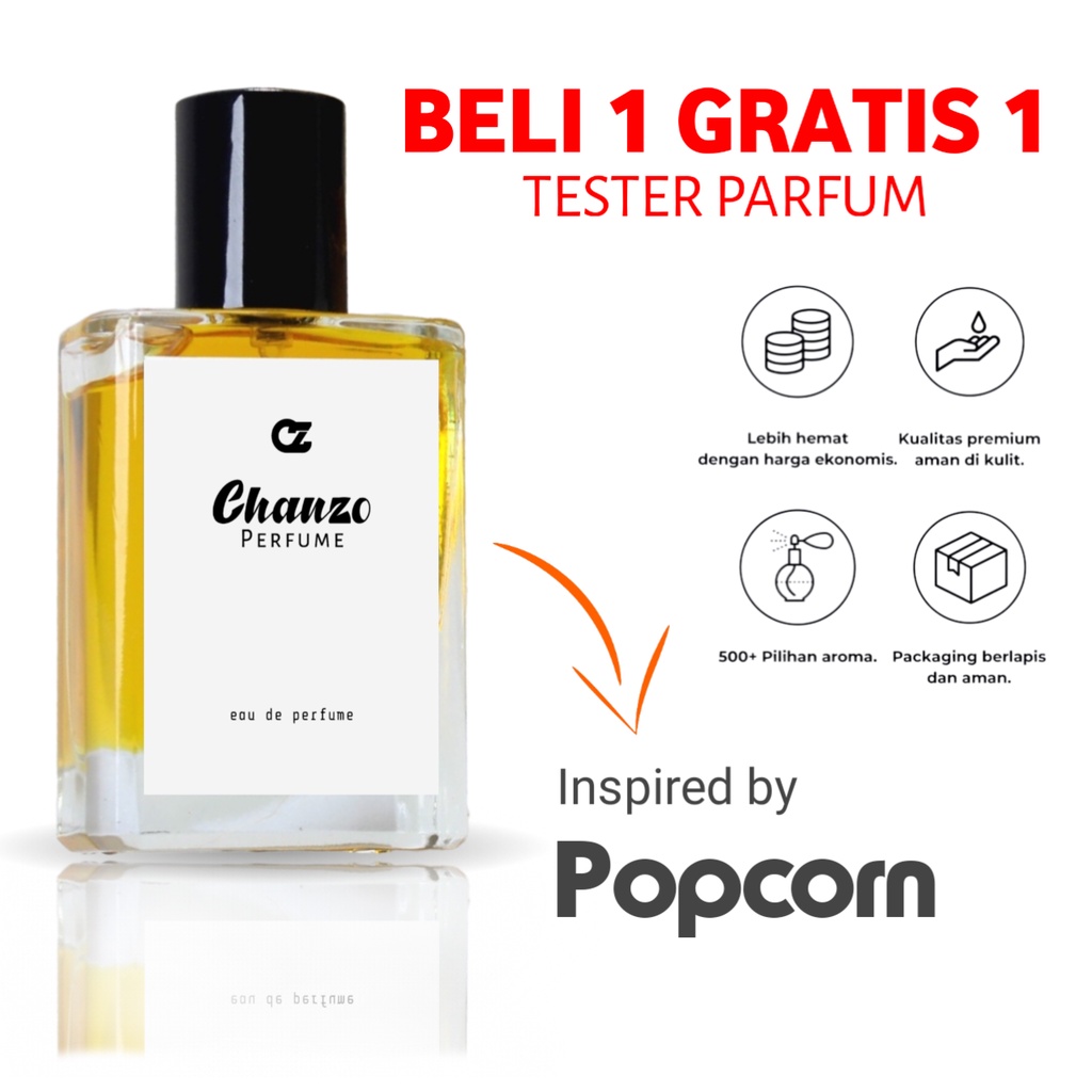 Parfum Wanita Pria Tahan Lama Aroma Popcorn Bioskop XXI Manis Inspired By Caramel Popcorn | Parfume 