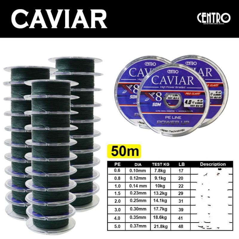 PE CENTRO CAVIAR X8 50 MTR CONNECTING