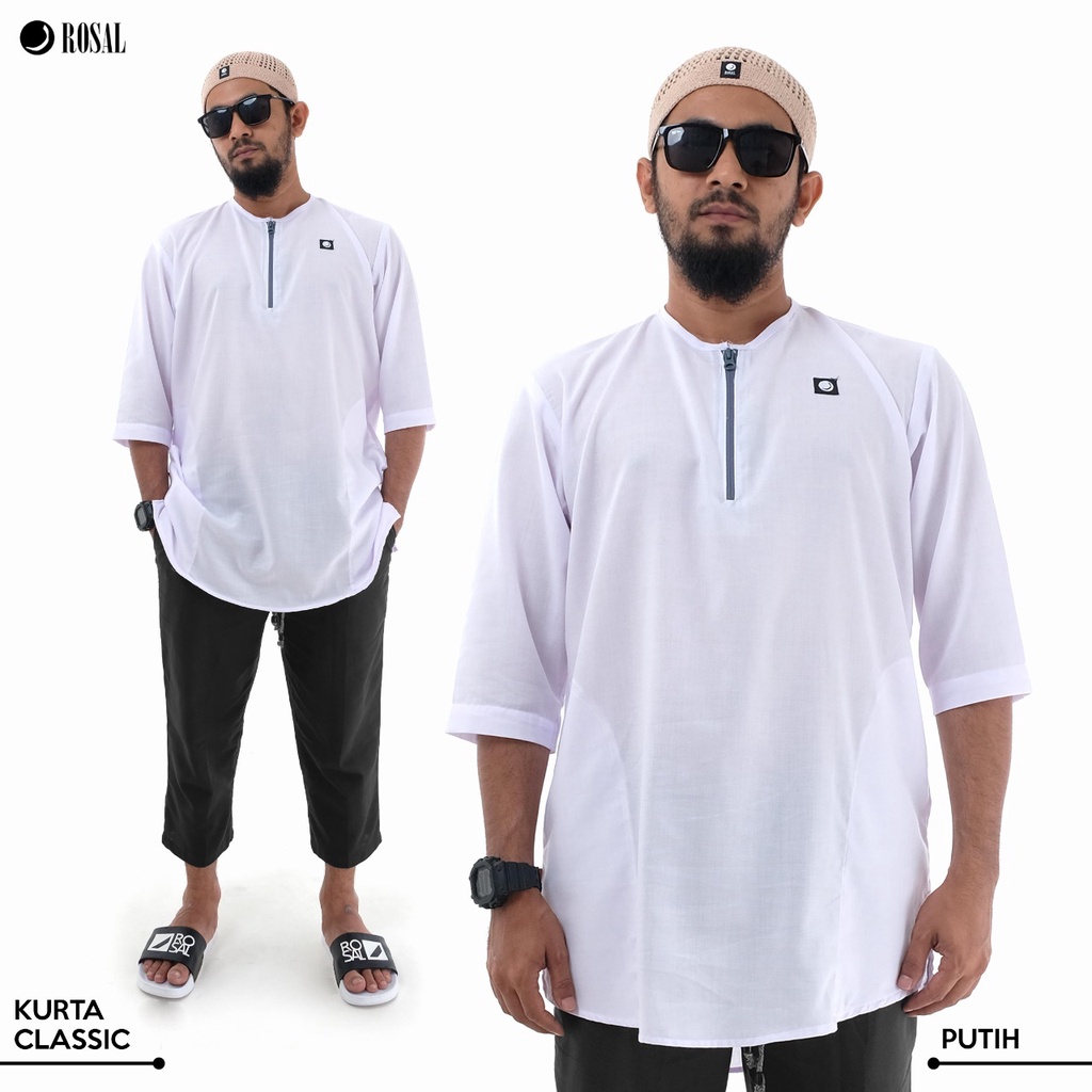 Charyatink - ROSAL Baju Koko Pria Kurta Classic Pakistan Muslim