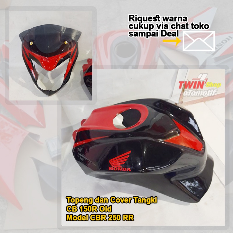 Paket Combo, Topeng CB150R Old + Cover Tangki Model CBR250RR PNP Honda CB150R OLD StreetFire