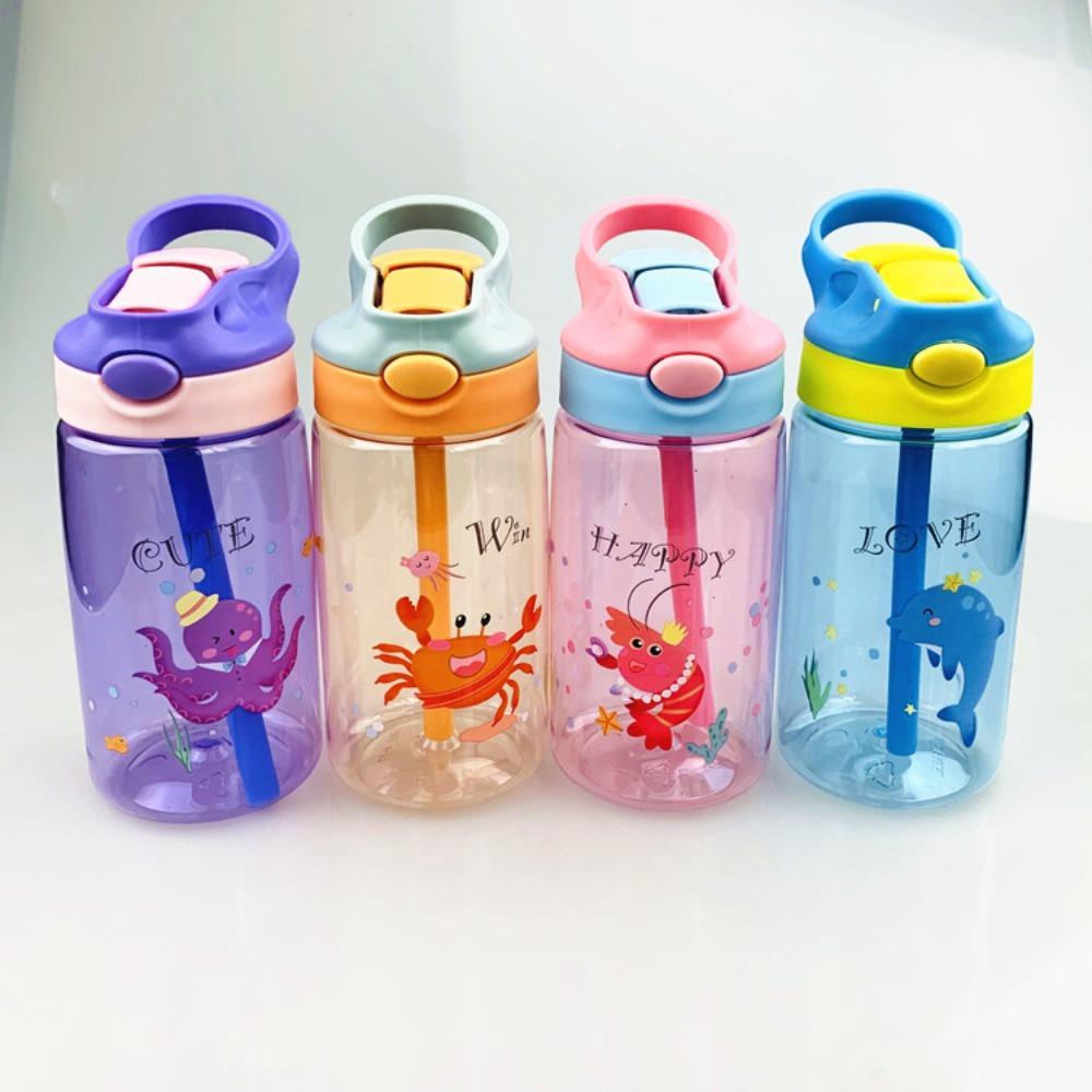 Botol Minum SOLIGHTER Lucu Kartun Bebek Paruh Bebek Kreatif