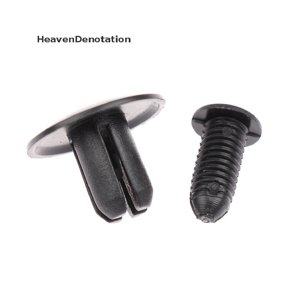 [HeavenDenotation] 100pcs 8mm Lubang Pintu Rivet Plastik Klip Pengencang Mobil Lined Cover Barbs Rivet HDV