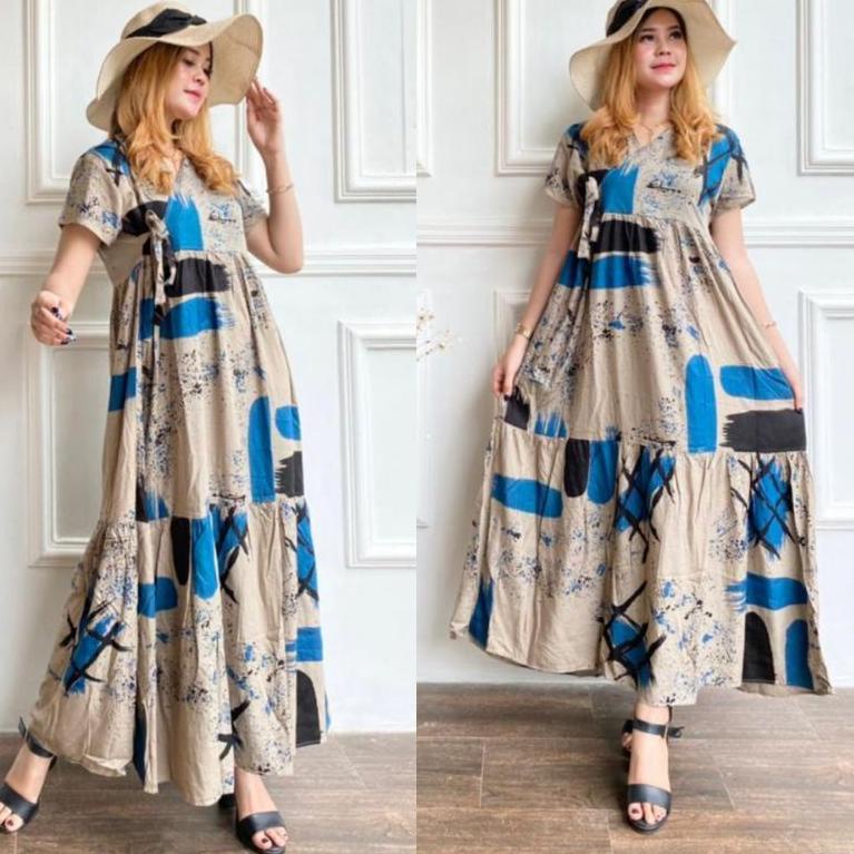STOK TERBARU DRESS KIMONO DASTER TALI SAMPING DASTER KEKINiAN TERLARIiS