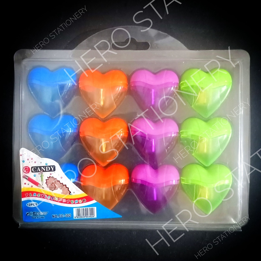 

Rautan pensil heart love candy CC-302 . 12 unit
