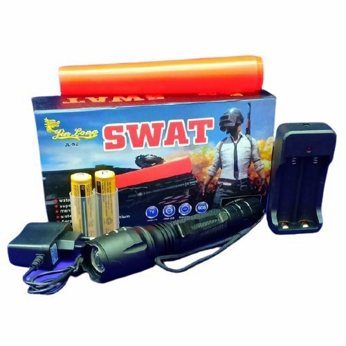 SENTER SWAT POLICE JINLONG JL-N2 2 BATERAI WATERPROOF RECHARGEABLE