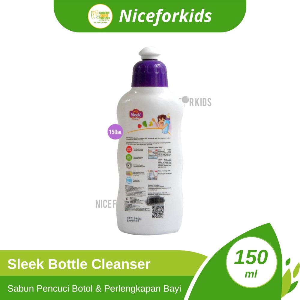 Sleek Baby Bottle Cleanser 150 ml / Sabun Pembersih Botol susu Bayi