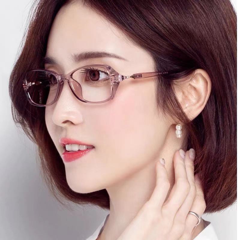 Fashion Photochromic Anti Radiation Eyeglasses for Women Replaceable Lenses