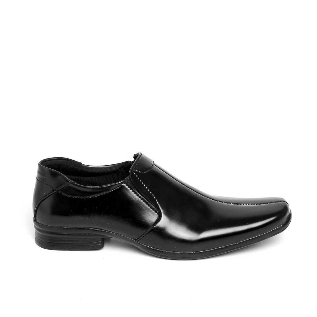 TR010 | Sepatu Slip On Hitam Tanpa Tali Pantofel Pria Casual Kerja Formal Kantor Original Laki | FORIND Terraforma