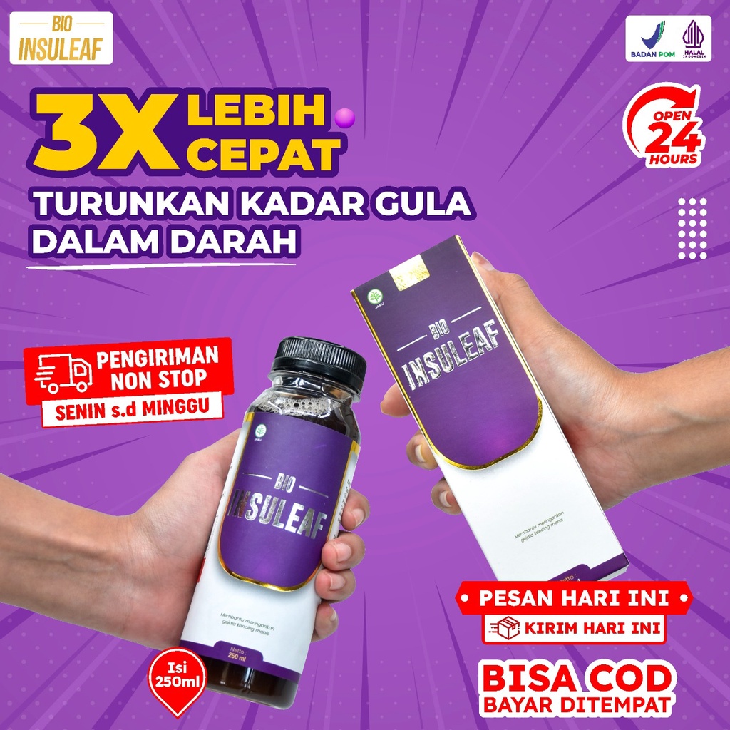 Bio Insuleaf - Herbal Diabetes Solusi Atasi Gula Darah &amp; Kencing Manis 250ml