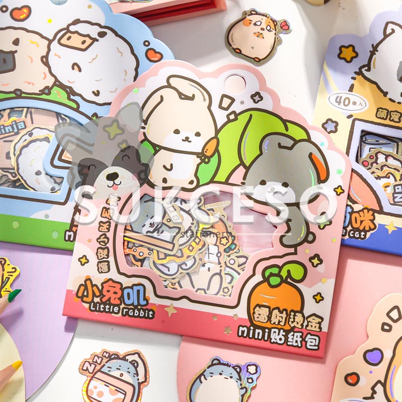 

My Little Pets Expression Flake Stickers / Stiker Gambar Motif Lucu Murah