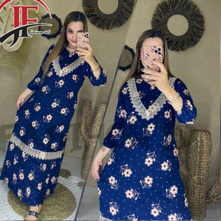 SIAP KIRIM DASTER ARAB | DASTER RENDA | DASTER RENDA LENGAN PANJANG| DRESS ARAB MOTIF "ZEERA CIBI-CI