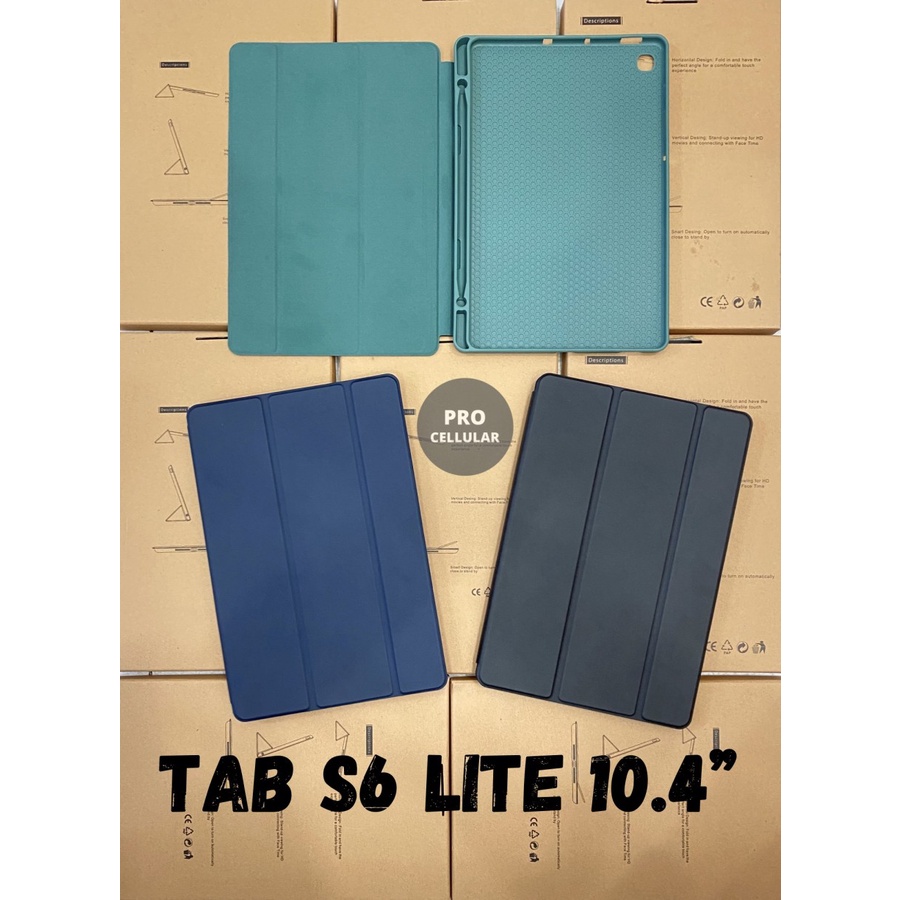 Case Samsung Galaxy Tab S6 Lite 10.4 P610 P615 Book Cover Smart Flip