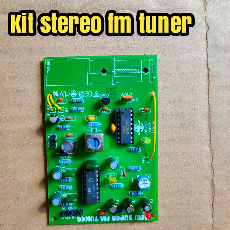 Kit stereo FM Tuner (tanpa tuner head)