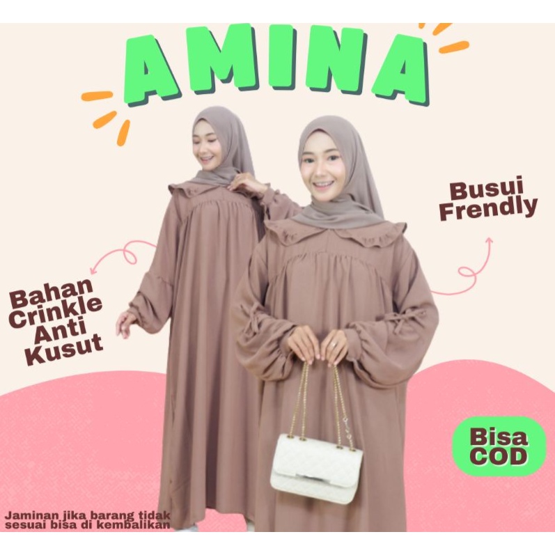 Gamis Terbaru 2023 Lebaran Wanita Gamis Remaja Kekinian Baju Lebaran 2023 Wanita Gamis Crincle Airfl
