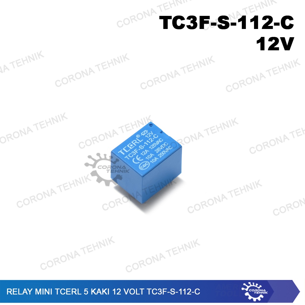 12 Volt TC3F-S-112-C Relay Mini TCERL 5 Kaki