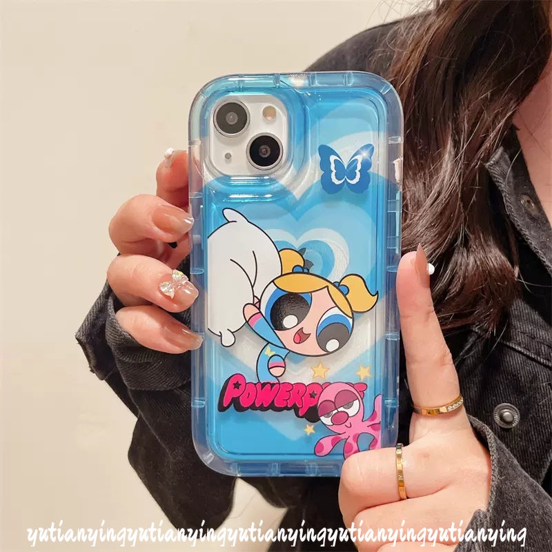 Case Untuk Realme C21Y C2 C25s C12 C11 2020 6i 5 5i 5s C33 C35 C25Y Realme C15 C25 C20 C20A C11 2021 C3 C1 The Powerpuff Girls Love Leart Kartun Shockproof Airbag Lembut Tpu Cover