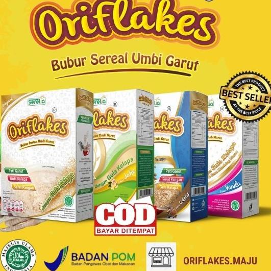 

❂ ORIFLAKES SOLUSI MAAG DAN ASAM LAMBUNG SEREAL UMBI GARUT 350 Gram ☉