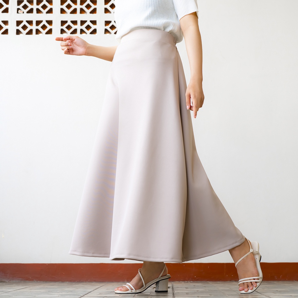 HOT HAYMEEIDN - ROK RUFFLE SCUBA BANGKOK RUFFLE SKIRT PREMIUM ROK SEGI 8 WARNA PUTIH DAN HITAM