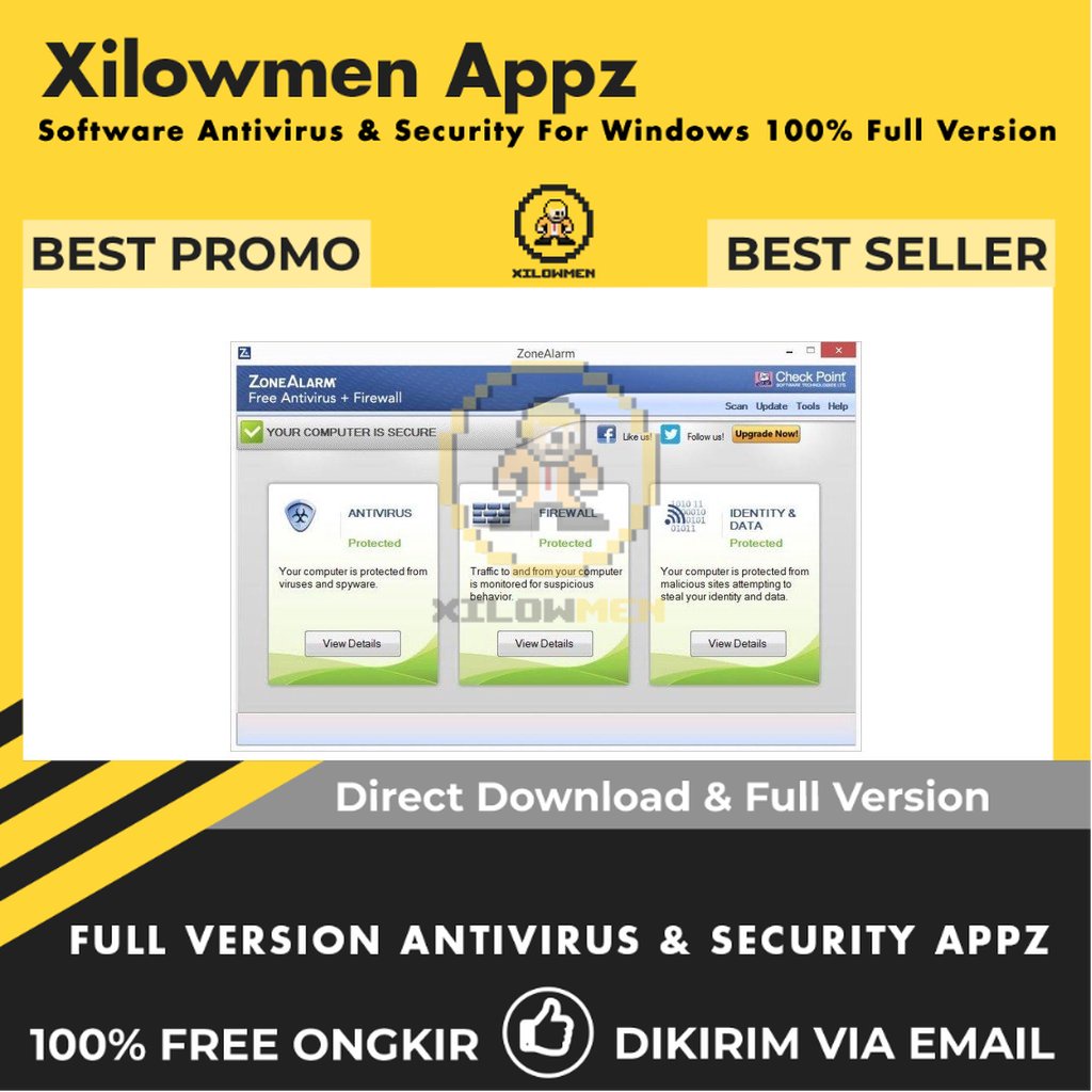 [Full Version] ZoneAlarm Antivirus 2023 Pro Security Lifetime Win OS