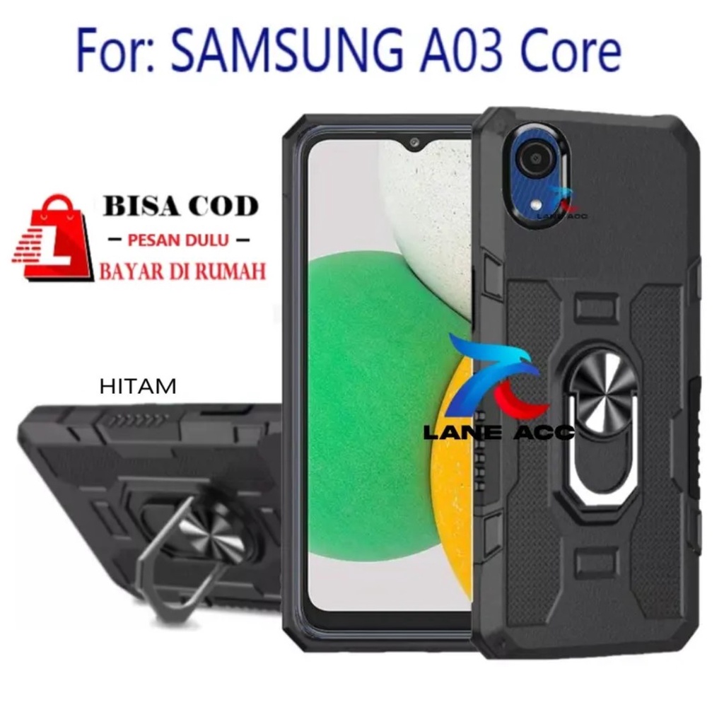 KESING HP SAMSUNG A03 CORE -HARD CASE STANDING  ROBOT  HIT EYE RING--SOFTDCASE STANDING ROBOT  SAMSU