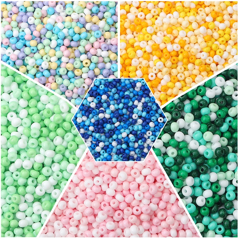 2/3mm Kualitas Tinggi Warna Solid Czech Glass Seed Beads DIY Gelang Kalung Beads Untuk Membuat Perhiasan Jahit Aksesoris