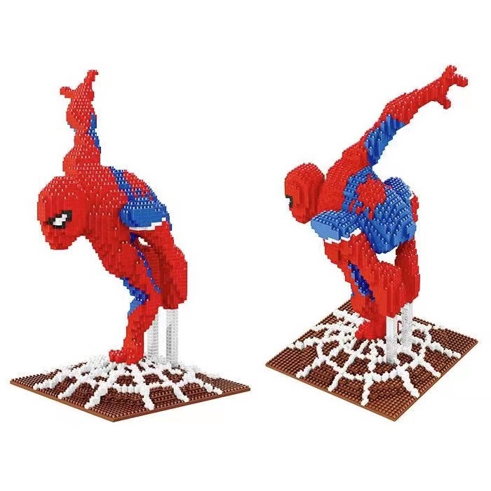 Partikel Kecil Kompatibel Lego Blok Bangunan Avengers Iron Man Spiderman Rakitan Mainan Dewasa