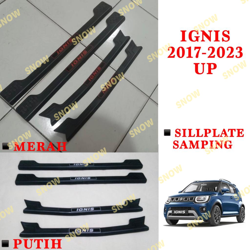 Paket Sillplate Samping Belakang Suzuki Ignis 2017 2022 2023 Activo Hitam