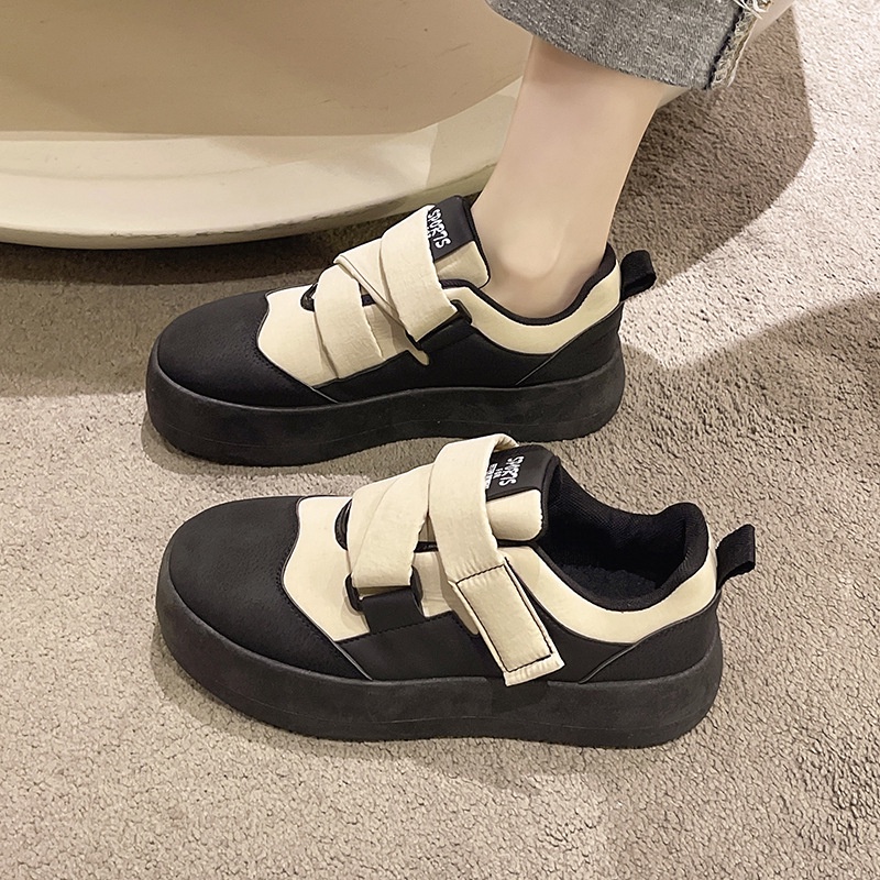 COD POS 243 Sepatu Sneakers Tali Velcro Straps Wanita Import