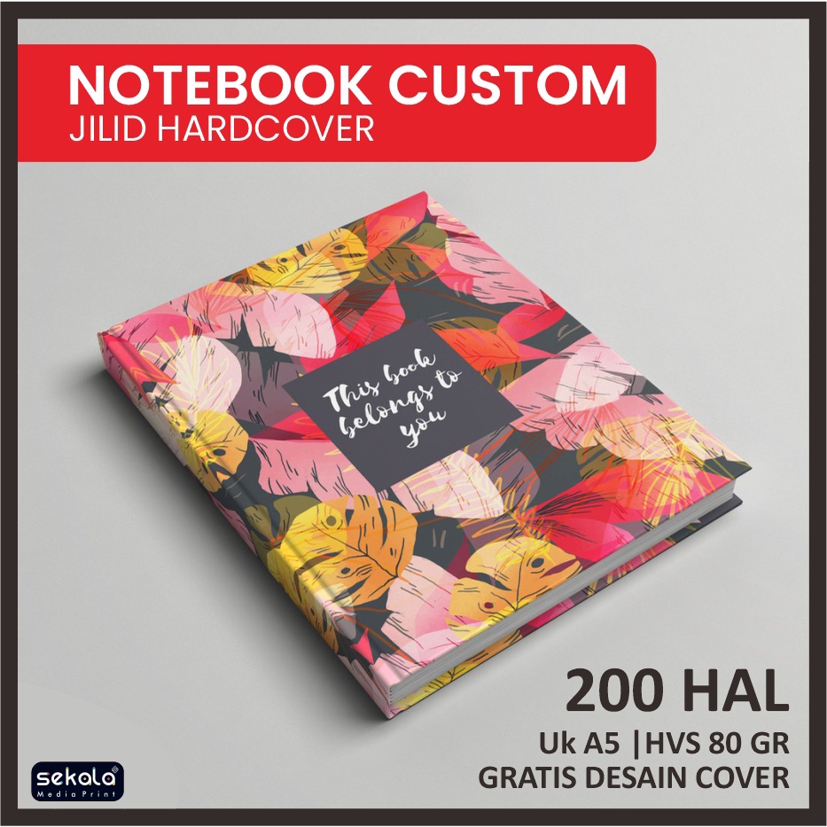 

Notebook Hardcover Custom Buku Catatan Budgeting A5 200 Hal Gratis Desain