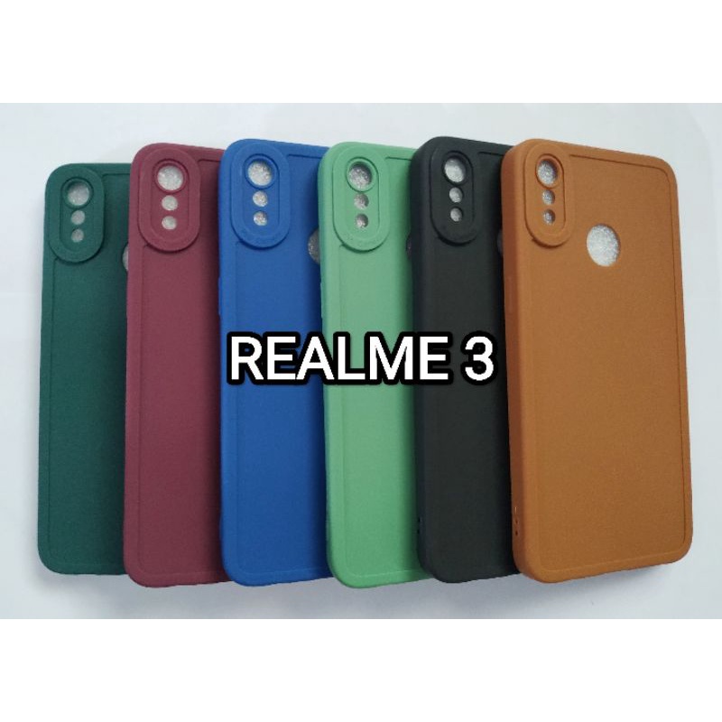 Case Pro Camera Realme 3 Macaron Softcase silikon Pelindung Kamera