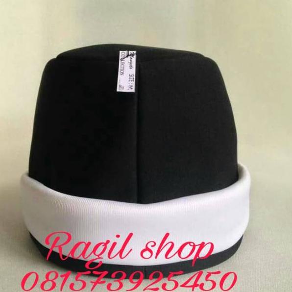 Termurah Peci tuan syekh abdul Qodir jaelani hitam list putih