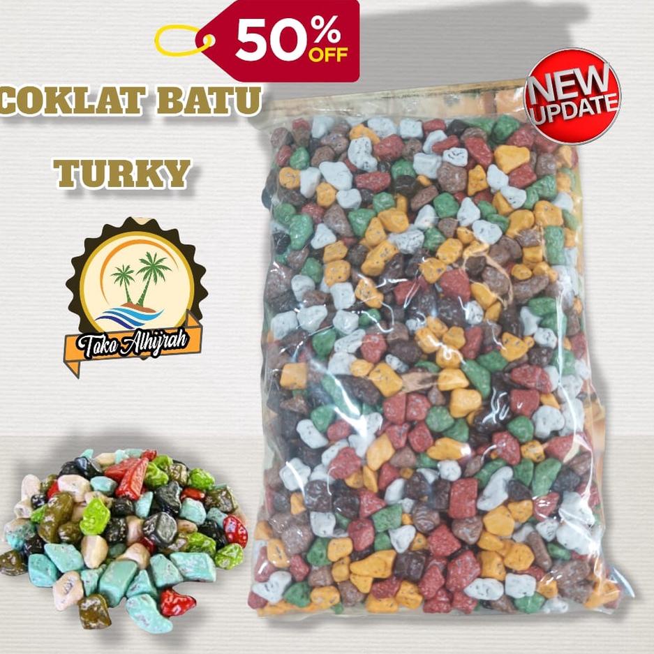 

❂ Coklat / cokelat batu krikil saudi / turky 1kg ♤