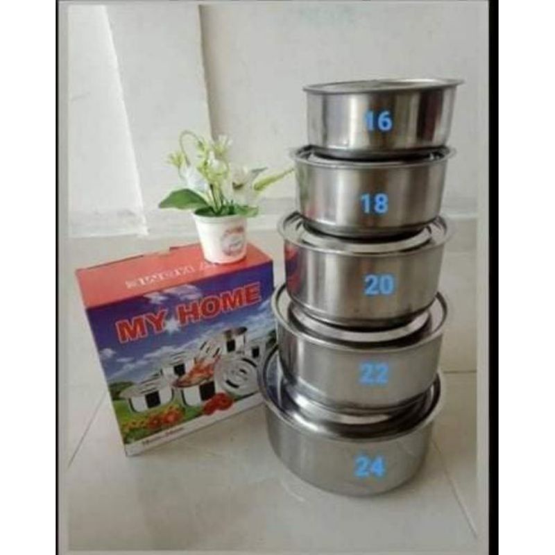 (MY HOME) PANCI INDIA STAINLESS 5 SUSUN