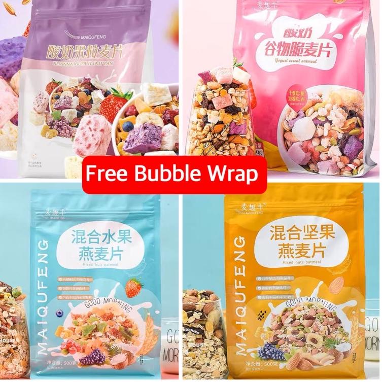 

Stok terbaru Sereal Halal Mai Qu Feng - Sereal Diet Oatmeal Yogurt Muesli Granola Sereal 麦趣风麦片 500g /Yoghurt Cereal Oatmeal Granola Meizhoushike Sereal 100g - Makanan Sarapan Bergizi gas !!