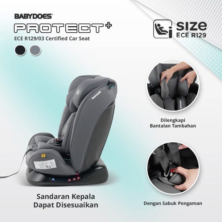 Car Seat Babydoes Protect+ Ece R129/03 Dudukan Mobil Bayi