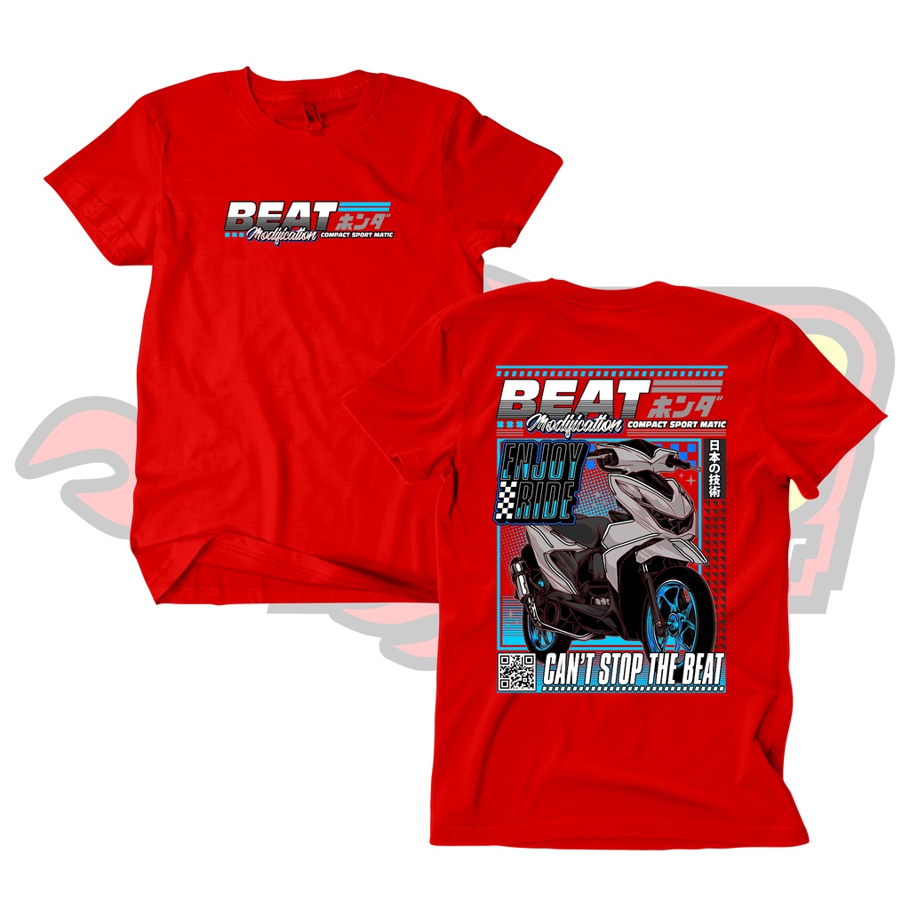 Baju Kaos Distro Beat Modification Katun Combed