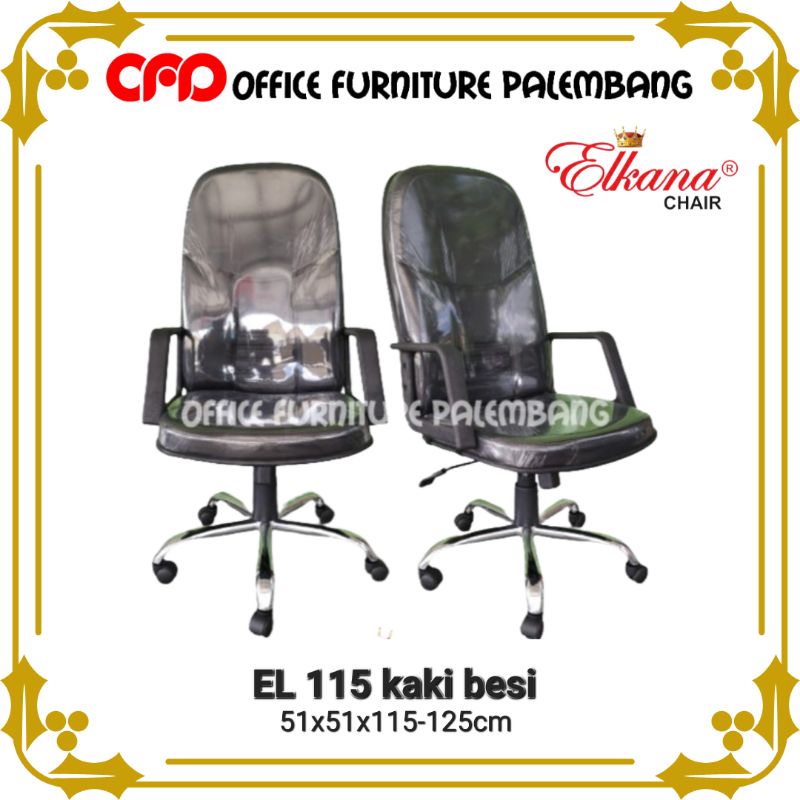 kursi kantor elkana el 115 kaki besi kursi kerja kursi putar kursi direktur manager