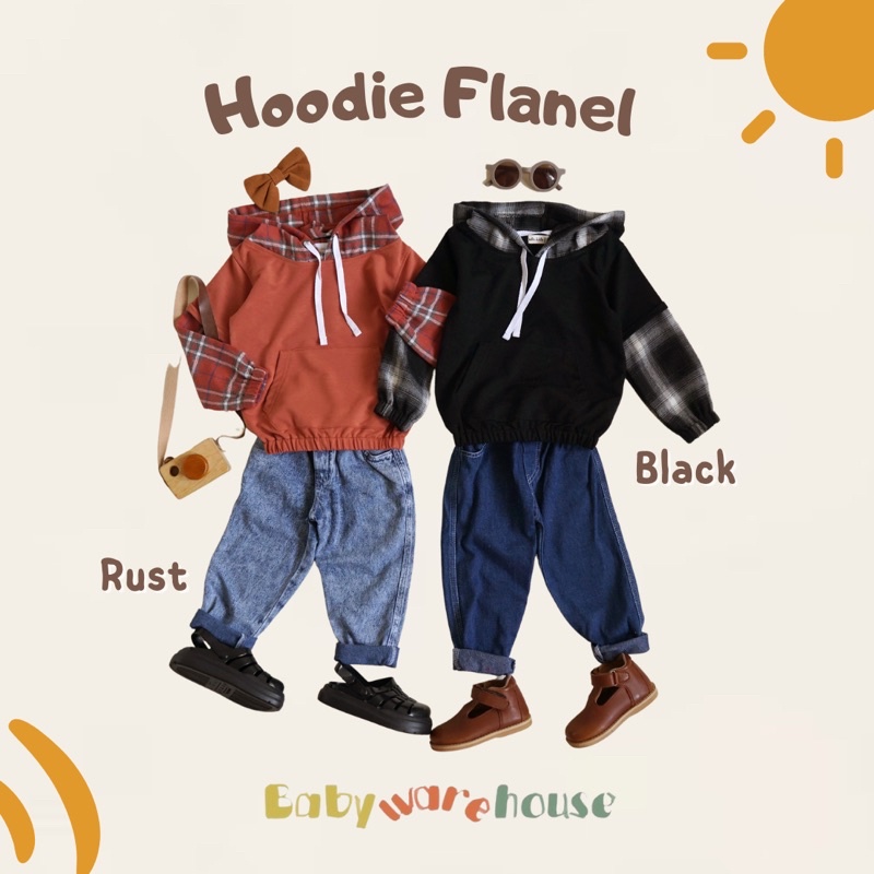Babywarehousee | Flannel Hoodie