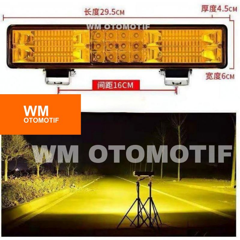 Lampu Tembak 24 Volt LED CWL 60 Mata Sorot Depan CREE Truk Bus Canter Tronton Traktor 4 Inch 3 Kabel Jauh Dekat High Low Hi Lo Putih Kuning Laser 60 Watt Offroad Truck Bis Fuso Tractor Bar Cree LightBar Work Light Motor Mobil Alat Berat Putih Waterproof